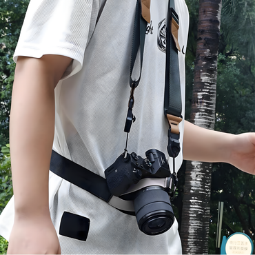Adjustable DSLR Camera Waist Strap for Heavy Equipment – Shock Absorption Padded Anti-Slip Support