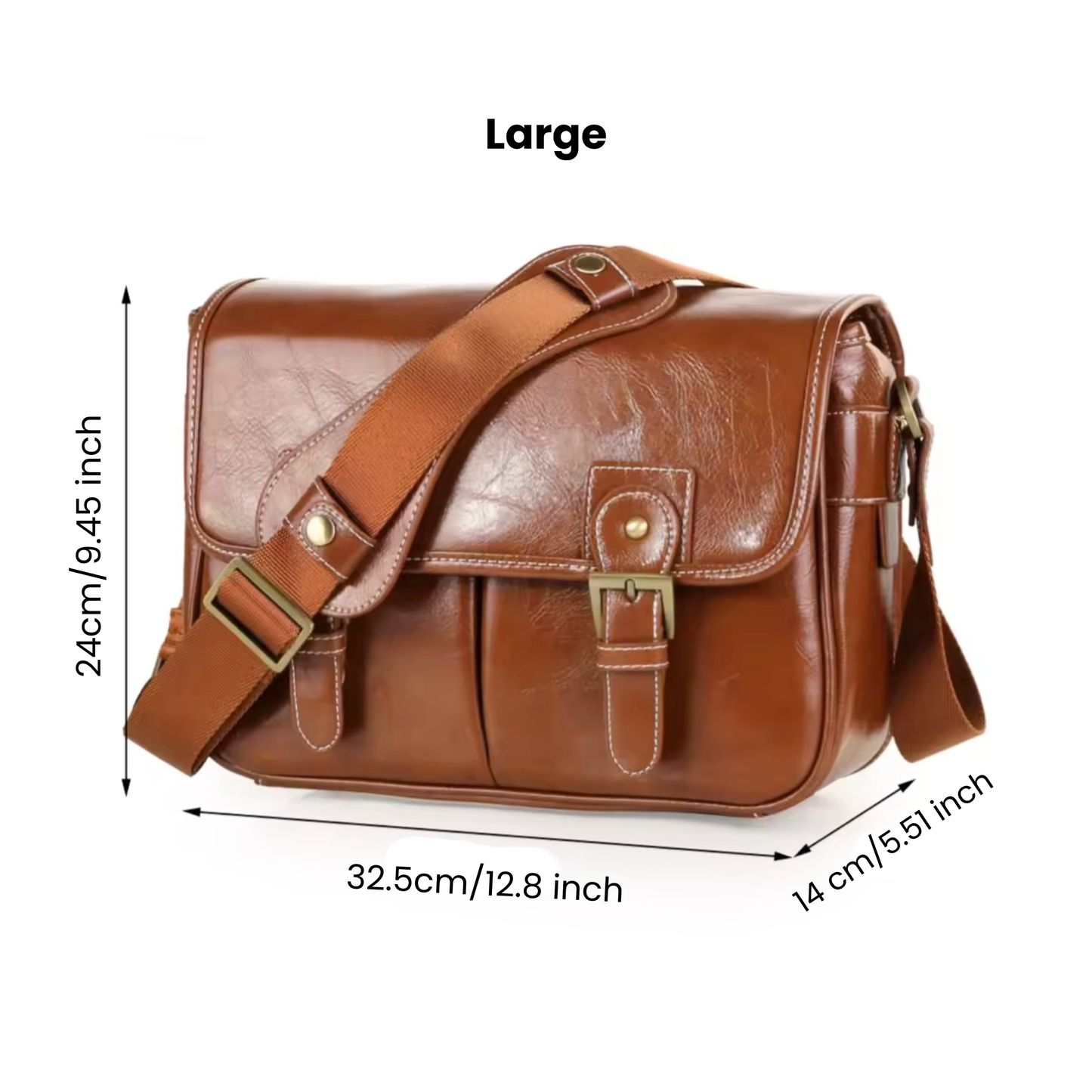 The Snaprig Premium Leather Camera Bag for DSLR and Mirrorless