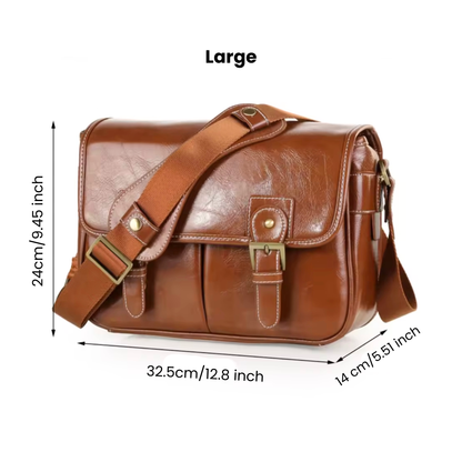 The Snaprig Premium Leather Camera Bag for DSLR and Mirrorless