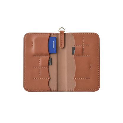 SnapRig Premium Leather Camera Kit – DSLR & Mirrorless Camera Bag, Leather Strap & SD Card Holder Bundle