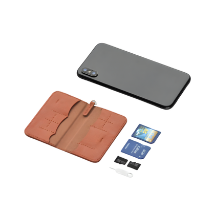 SnapRig Premium Leather Camera Kit – DSLR & Mirrorless Camera Bag, Leather Strap & SD Card Holder Bundle