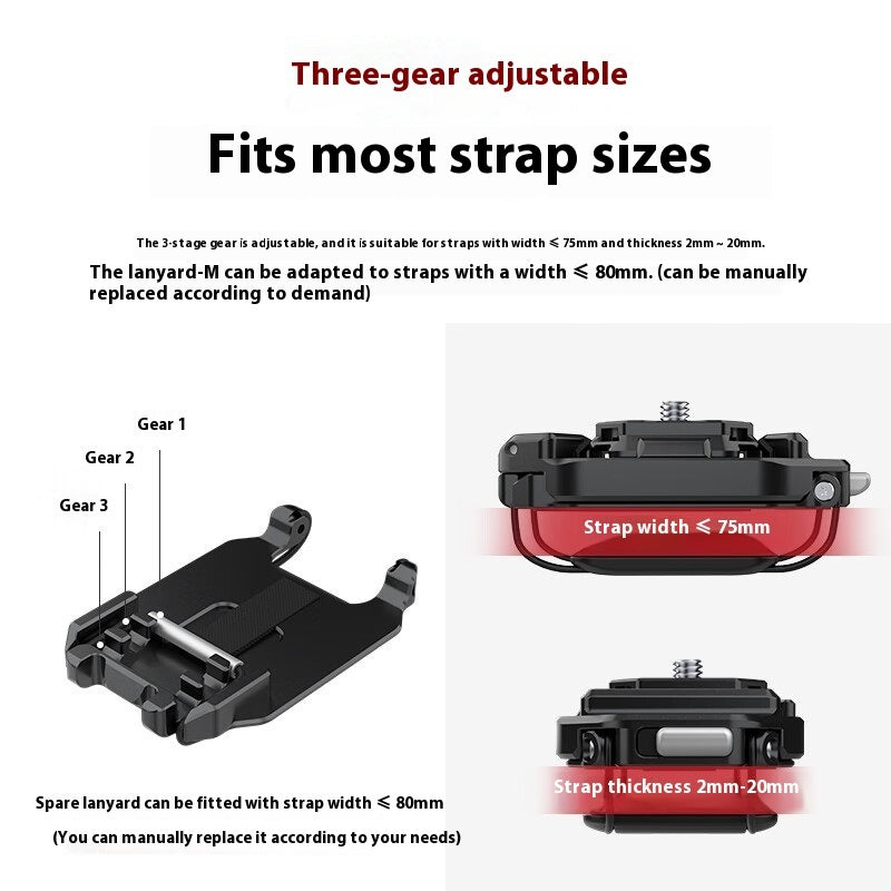 SnapRig x Falcam Backpack Quick Kit Camera SLR Universal Shoulder Strap Quick Release Plate