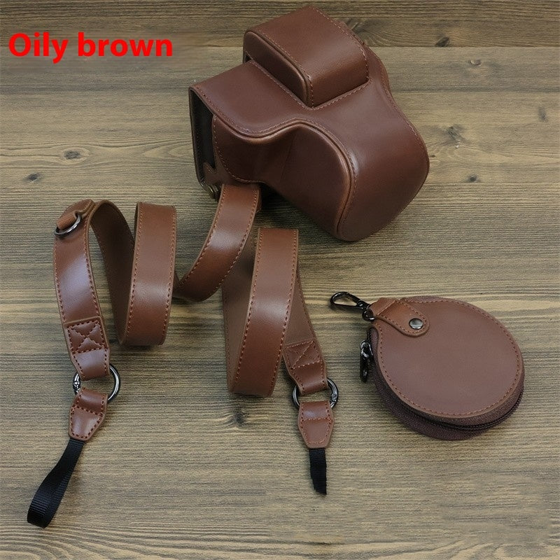 Suitable For Micro Single Camera Retro Oblique Camera Bag