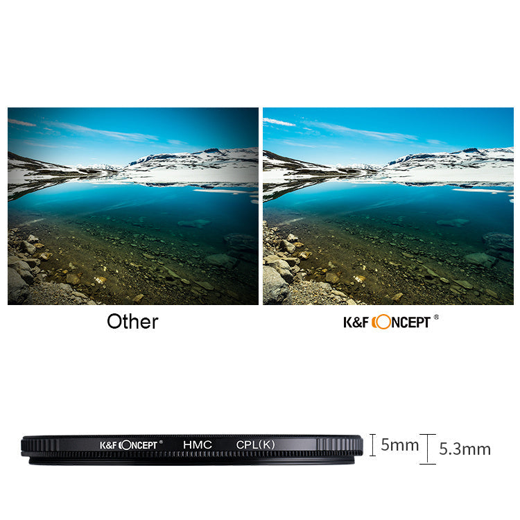 VistaPro Camera Polarizing Filter for Landscape Photography
