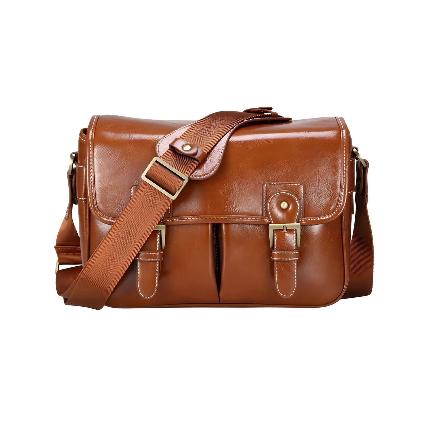 The Snaprig Premium Leather Camera Bag for DSLR and Mirrorless