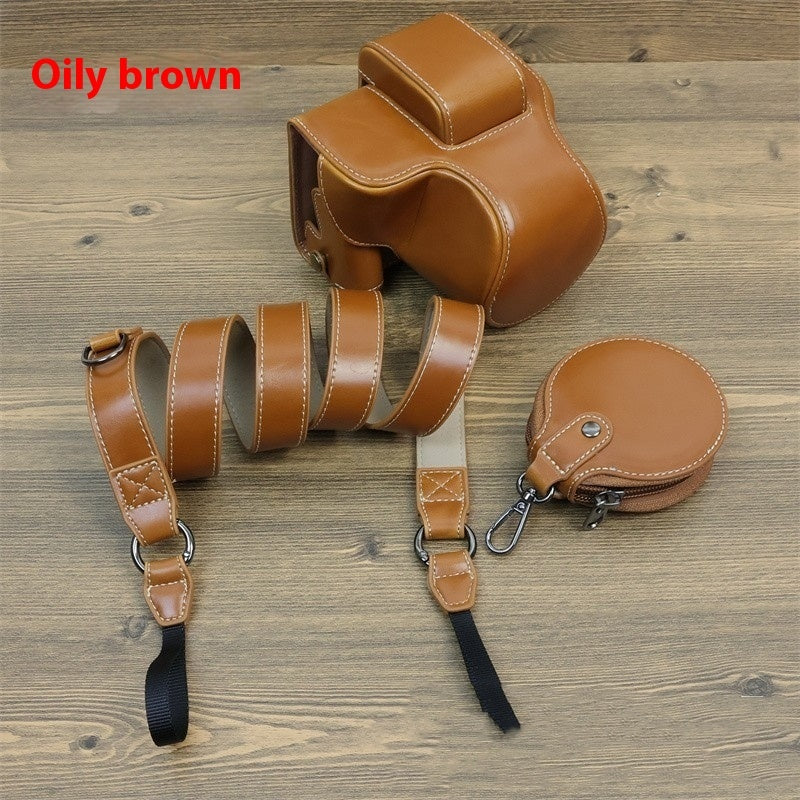Suitable For Micro Single Camera Retro Oblique Camera Bag