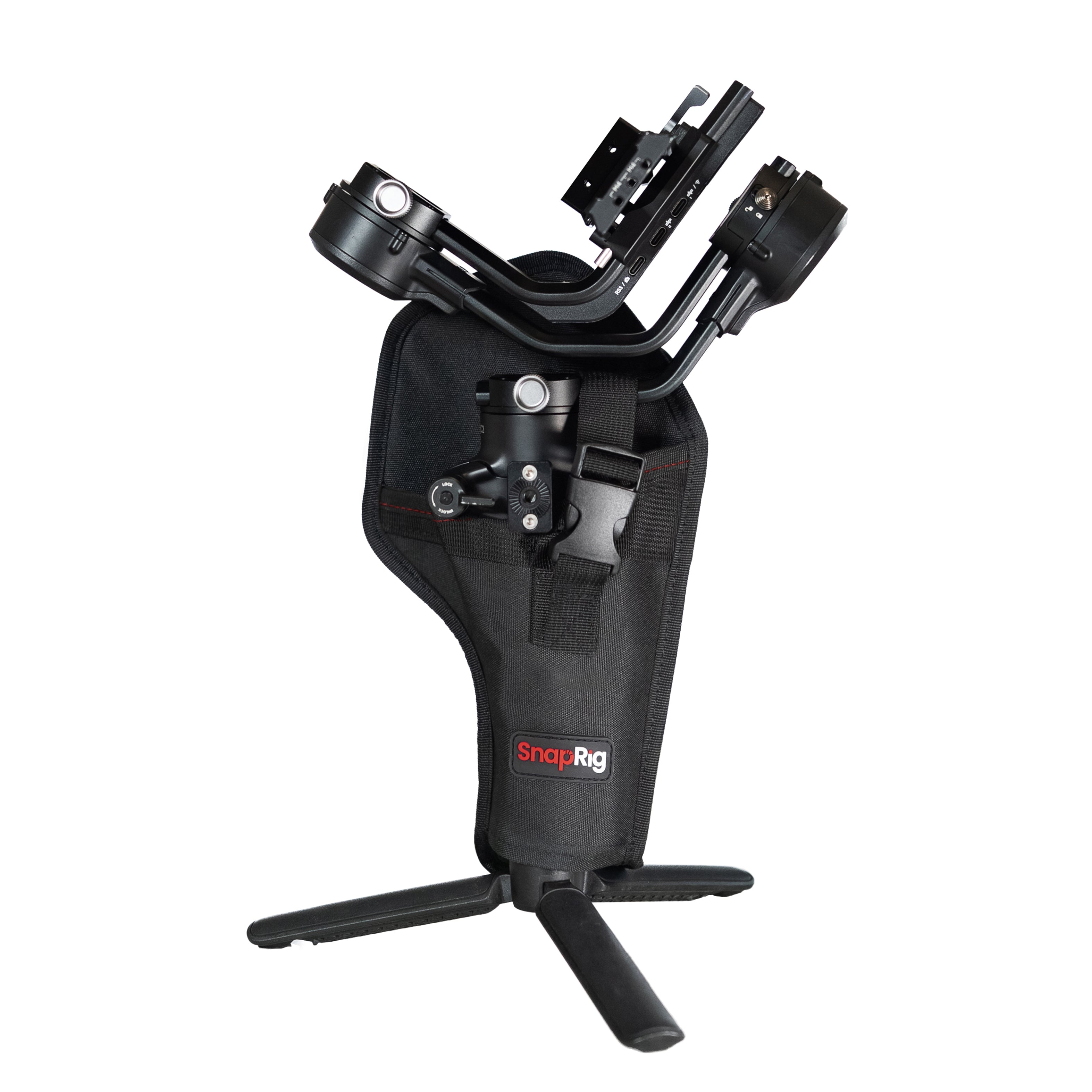 SnapRig Black Gimbal Holster For Videographers
