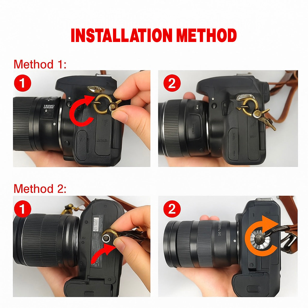 SnapRig Camera Leather Shoulder Strap