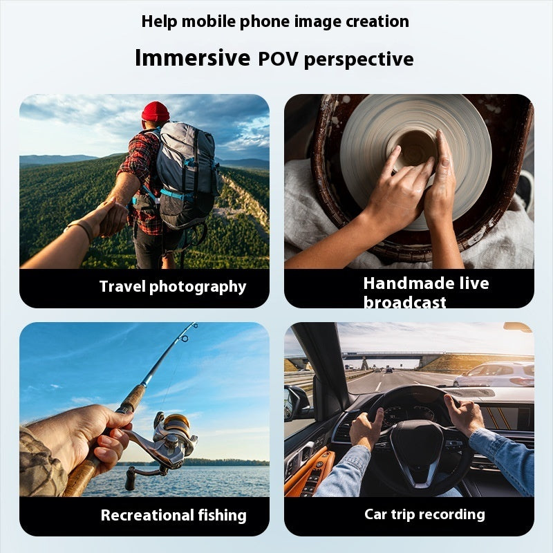 POV Magnetic Phone Mount – Wearable Neck Holder for Filming & Vlogging