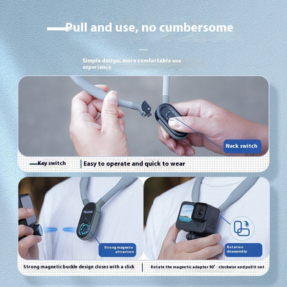 GoPro Magnetic Neck Holder – Wearable POV Filming Mount